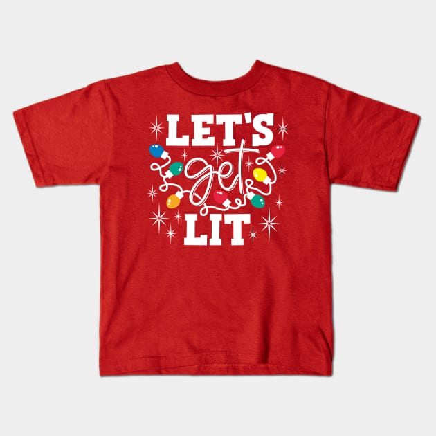 Let's get lit Kids T-Shirt by Peach Lily Rainbow